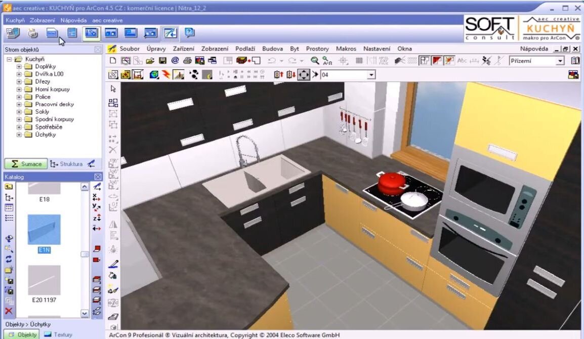 Kuchyň pro ArCon: výměna úchytek